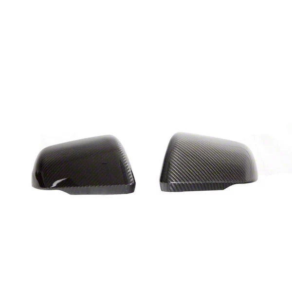 APR Performance Mirror Caps with Turn Signal Openings; Carbon Fiber (15-26 Mustang)