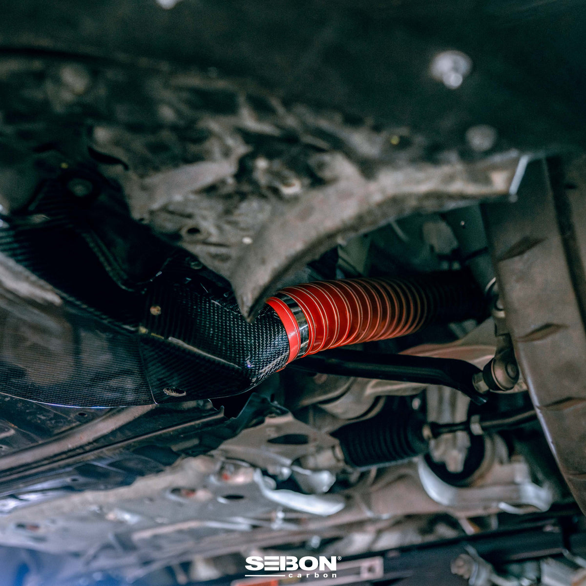 Carbon fiber brake cooling duct for 2023-2026 Nissan Z