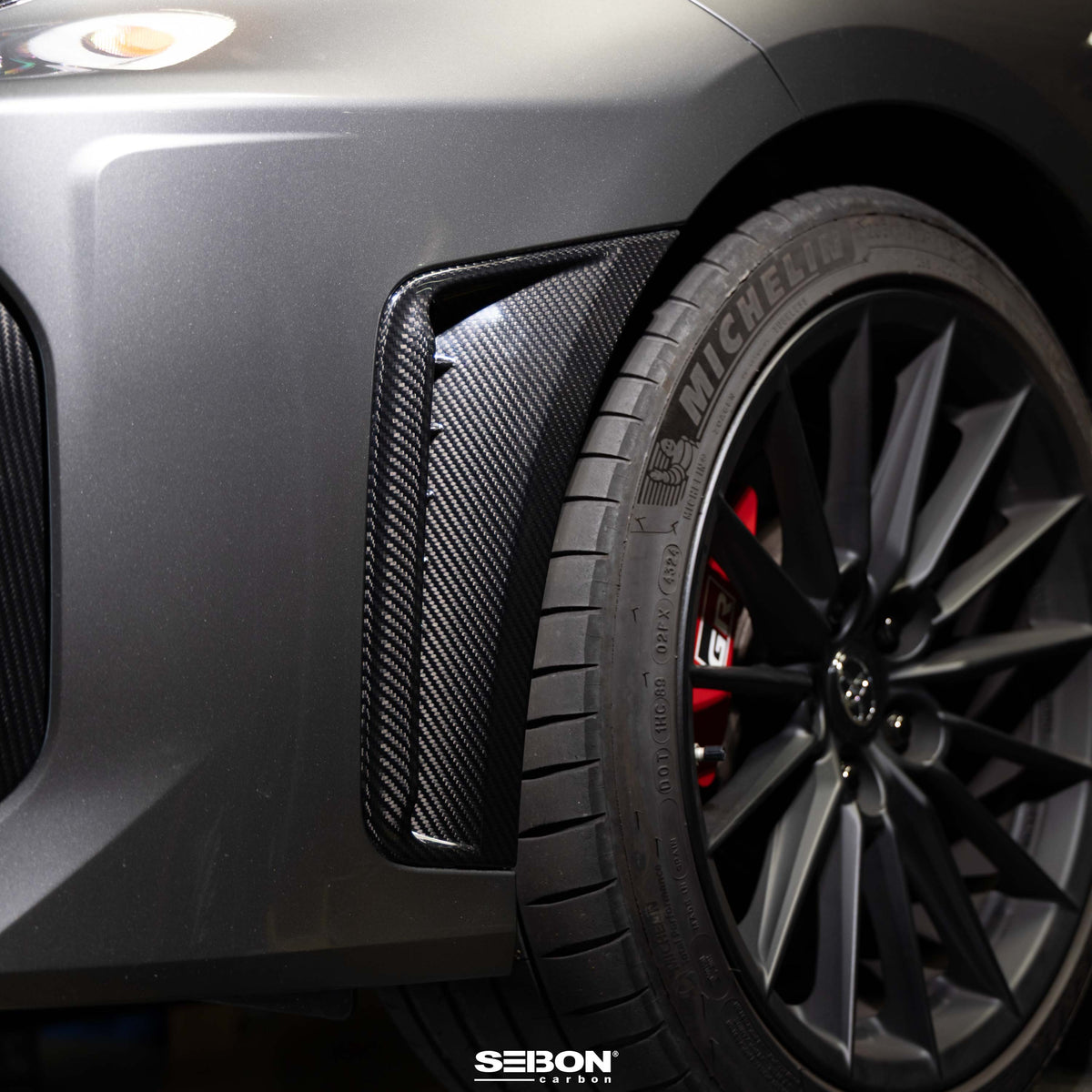 Dry Carbon Bumper Insert for 2025-2026 Toyota GR Corolla - Gloss