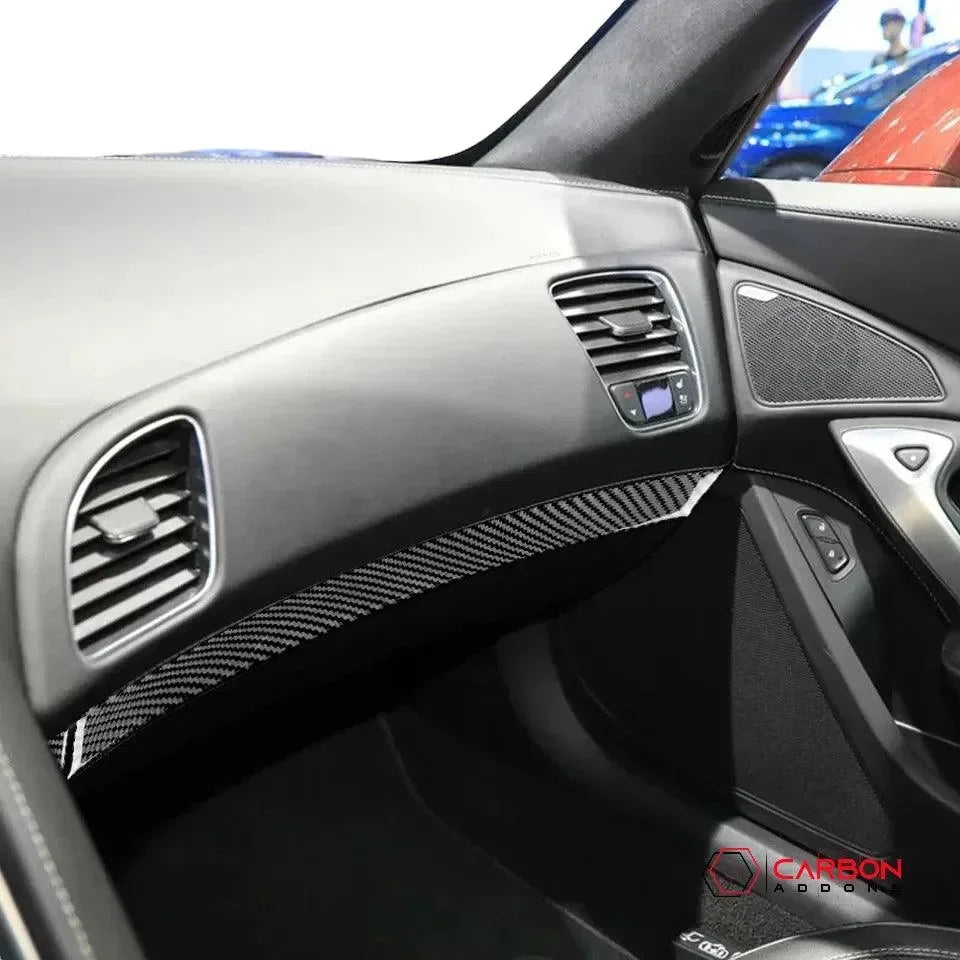 C7 Corvette 2014-2019 Carbon Fiber Glove Box Trim Overlay