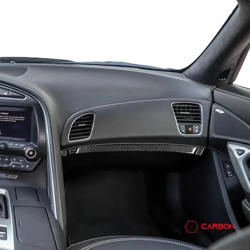 C7 Corvette 2014-2019 Carbon Fiber Glove Box Trim Overlay
