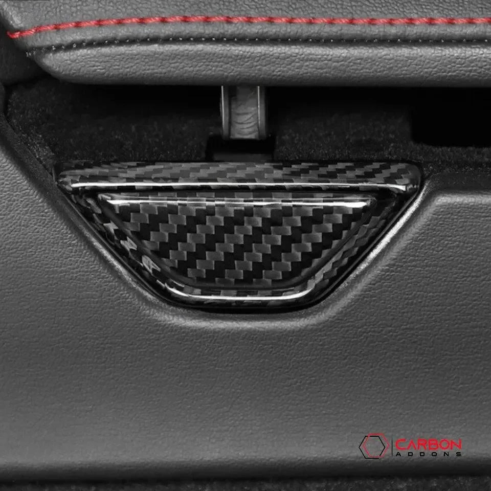 C8 Corvette Real Carbon Fiber Armrest Button & Trim Covers | Interior Upgrade (2020–2027)