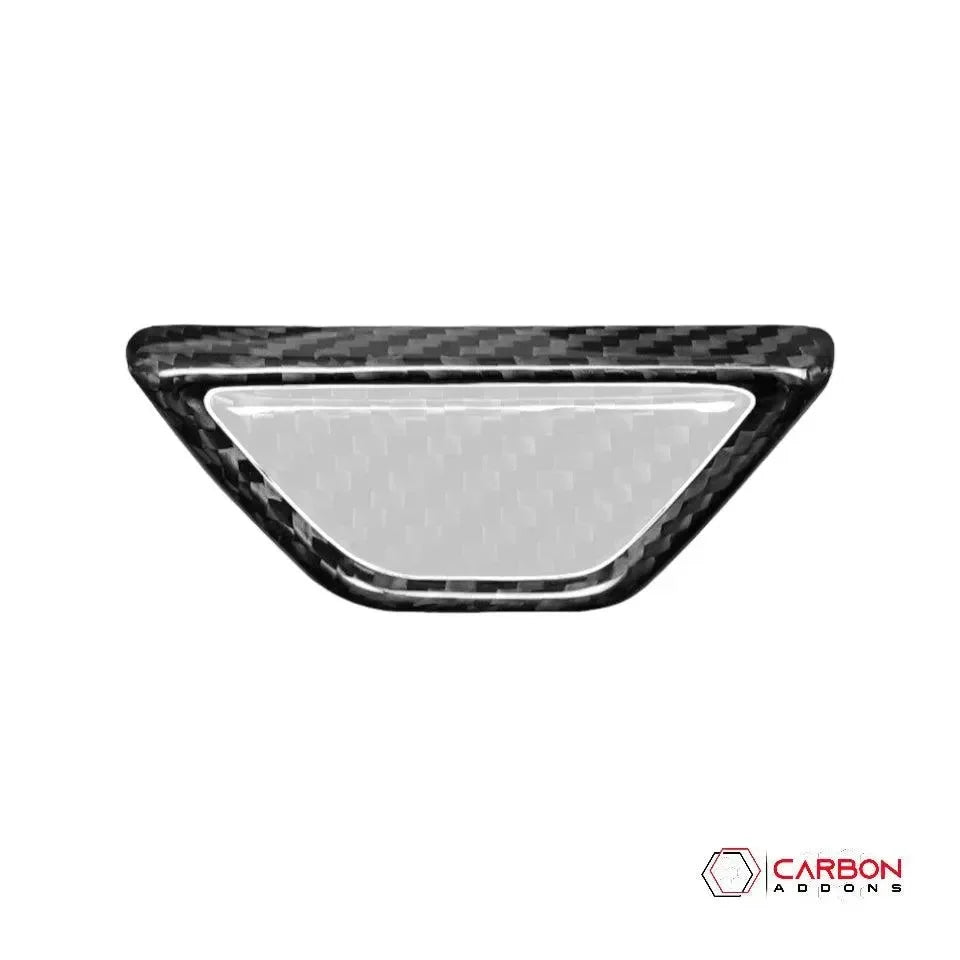 C8 Corvette Real Carbon Fiber Armrest Button & Trim Covers | Interior Upgrade (2020–2027)