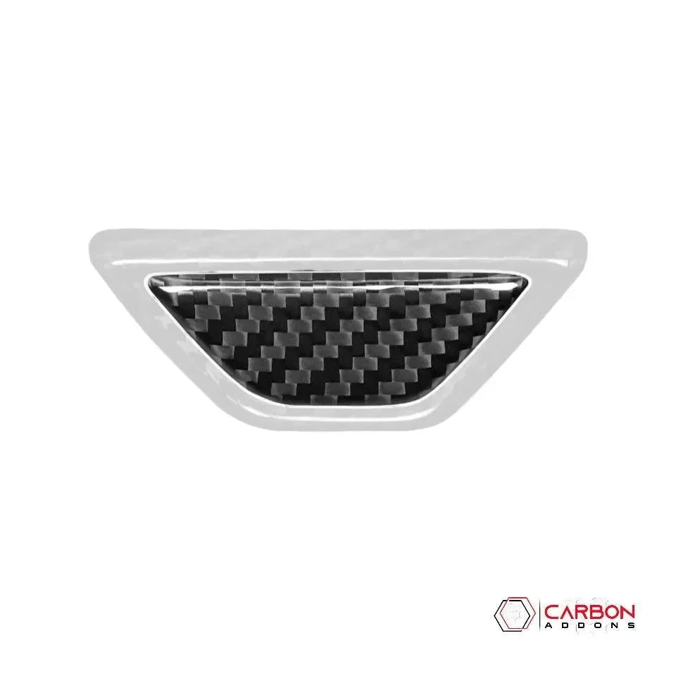 C8 Corvette Real Carbon Fiber Armrest Button & Trim Covers | Interior Upgrade (2020–2027)