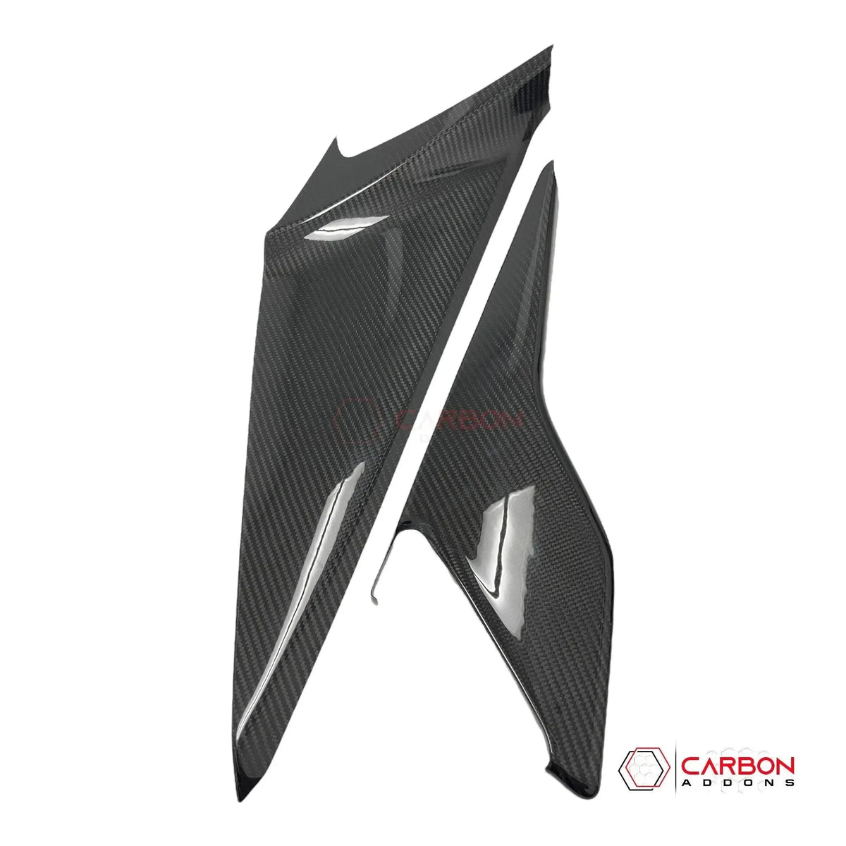 C8 Corvette Real Carbon Fiber Center Console Side Trim Covers (2020–2025)