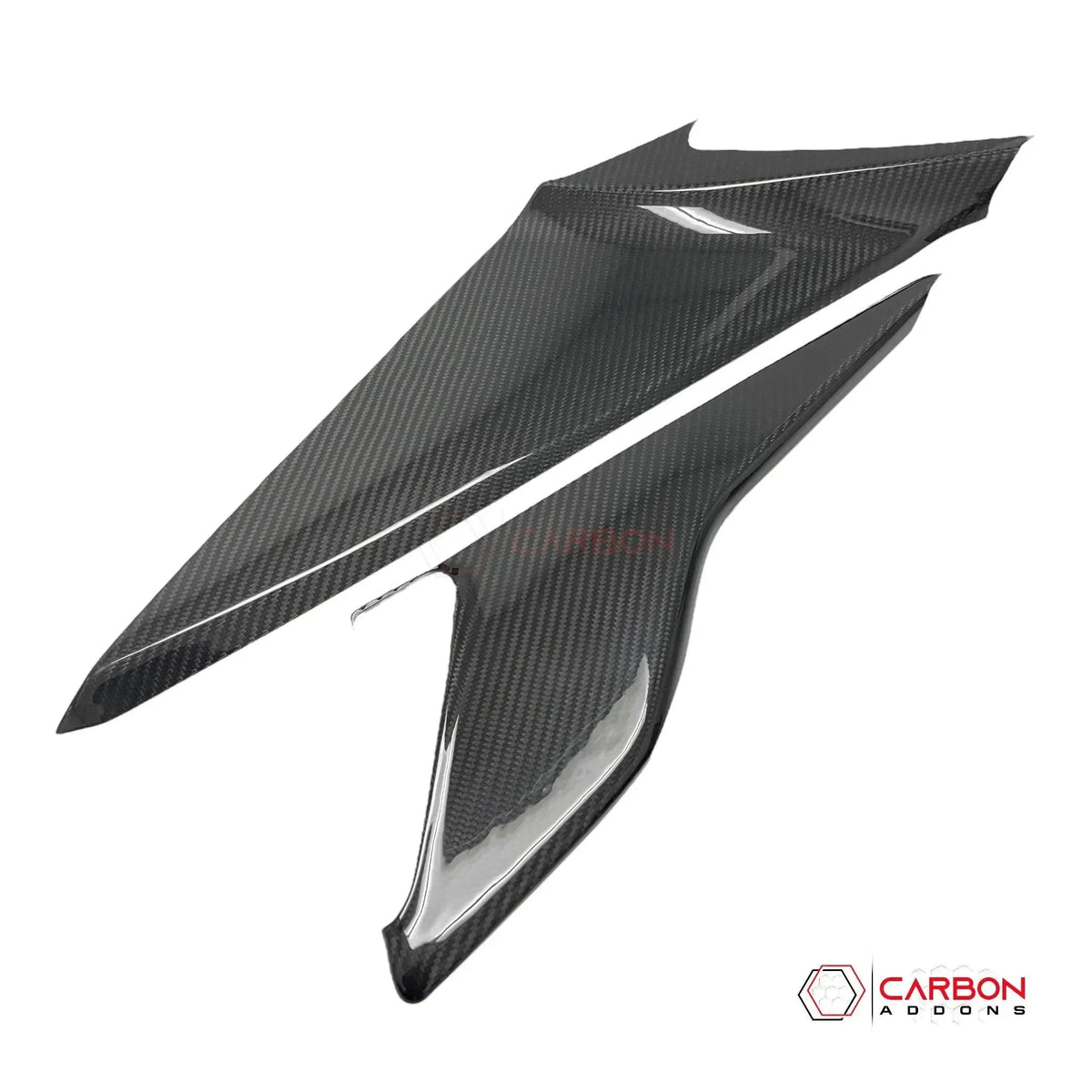C8 Corvette Real Carbon Fiber Center Console Side Trim Covers (2020–2025)