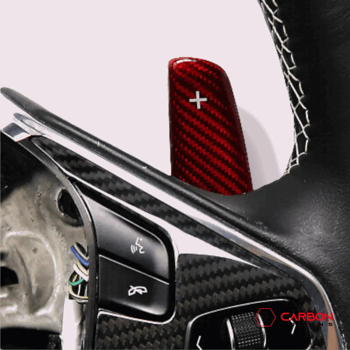 C8 Corvette Real Carbon Fiber Paddle Shifters | Direct Replacement (2020–2027)