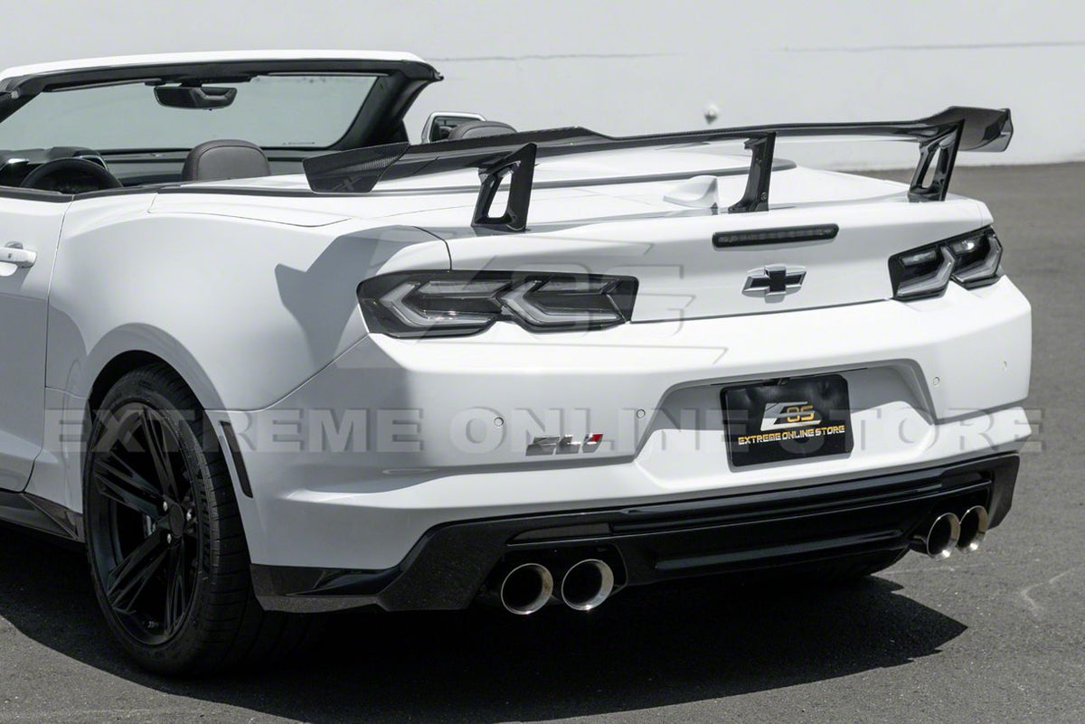 C8 Style Sequential LED Tail Lights; Black Housing; Smoked Lens (19-24 Camaro)
