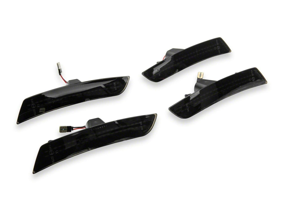 Dynamic LED Side Markers; White; Smoked (16-24 Camaro)