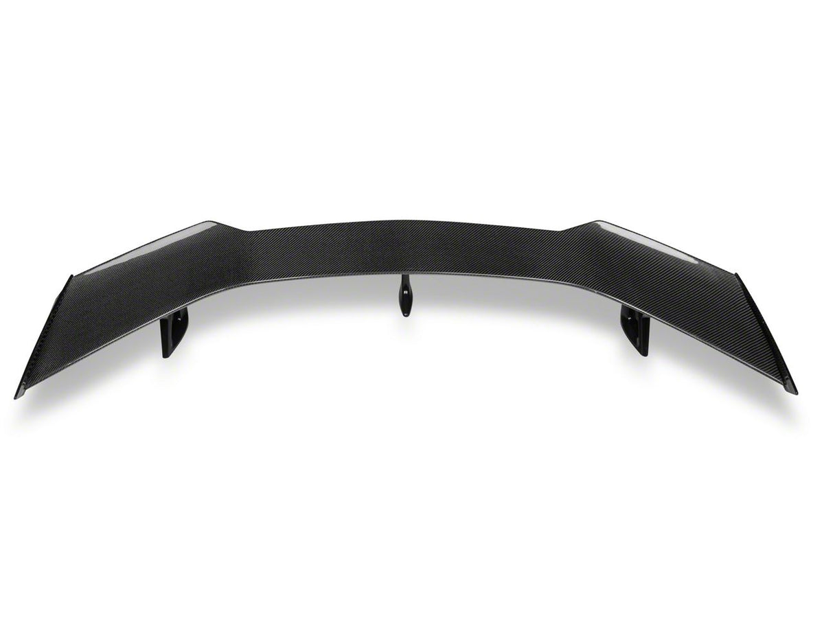 ZL1 1LE Style Rear Wing Spoiler; Carbon Fiber (16-24 Camaro w/o Rear Spoiler Camera)