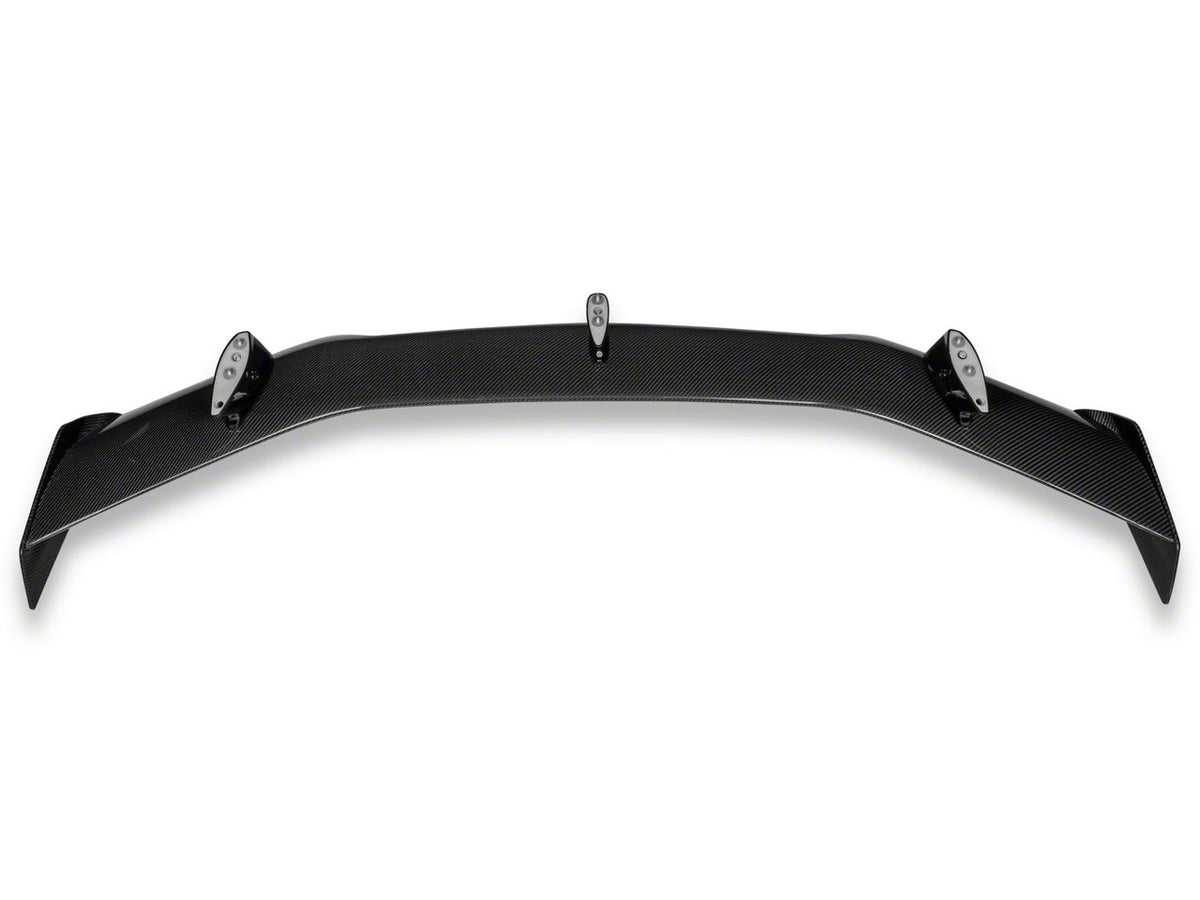 ZL1 1LE Style Rear Wing Spoiler; Carbon Fiber (16-24 Camaro w/o Rear Spoiler Camera)
