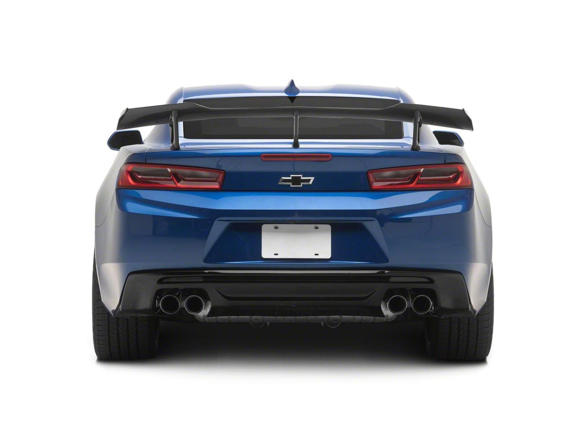 ZL1 1LE Style Rear Wing Spoiler; Carbon Fiber (16-24 Camaro w/o Rear Spoiler Camera)