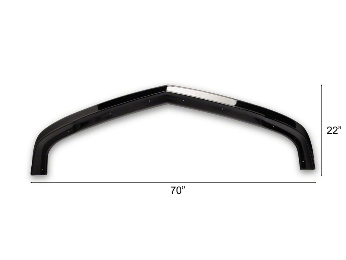 ZL1 Style Front Bumper Lip Splitter; Gloss Black (10-13 Camaro SS)