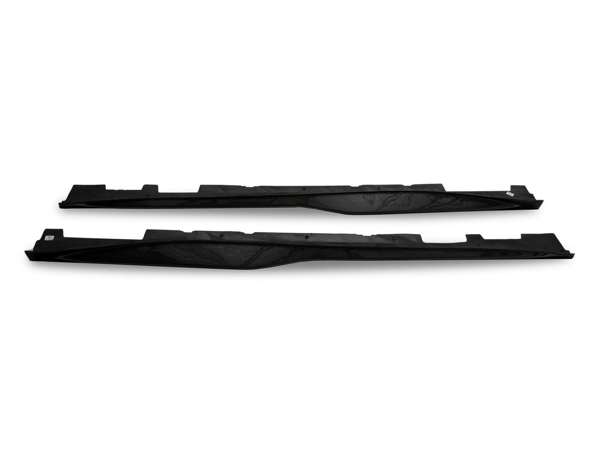 ZL1 Style Side Skirts; Carbon Fiber (19-24 Camaro LT w/ RS Package, SS)