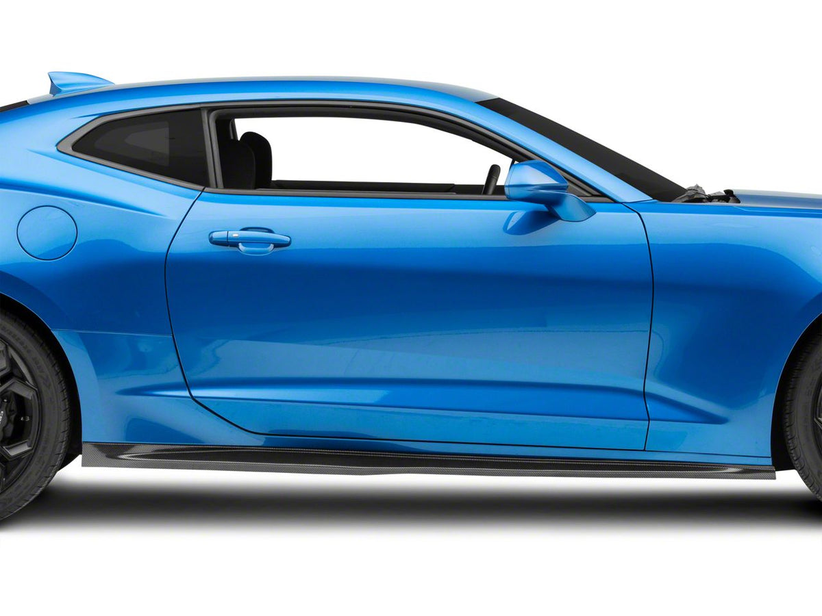 ZL1 Style Side Skirts; Carbon Fiber (19-24 Camaro LT w/ RS Package, SS)