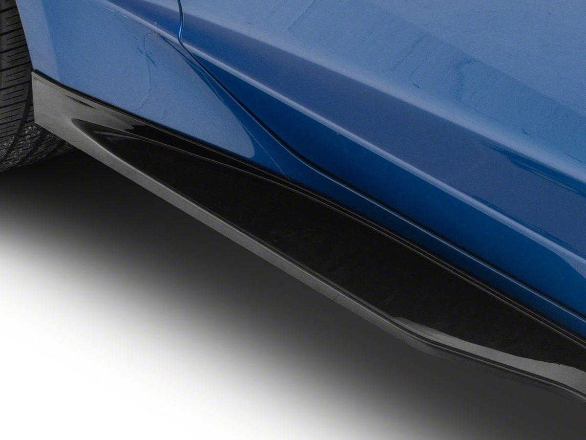 ZL1 Style Side Skirts; Gloss Black (19-24 Camaro LT w/ RS Package, SS)