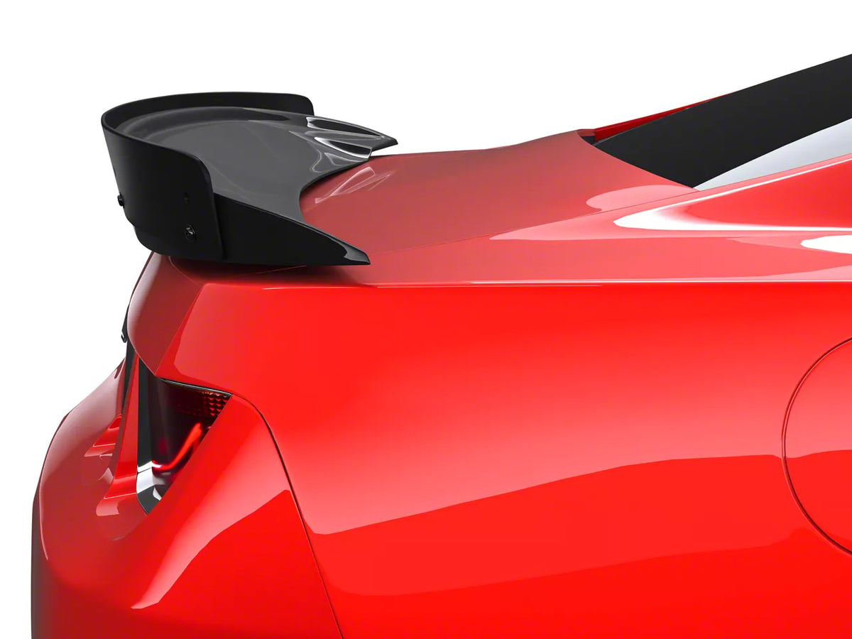 ZL1 Wickerbill Style Rear Wing Spoiler; Gloss Black (10-13 Camaro)