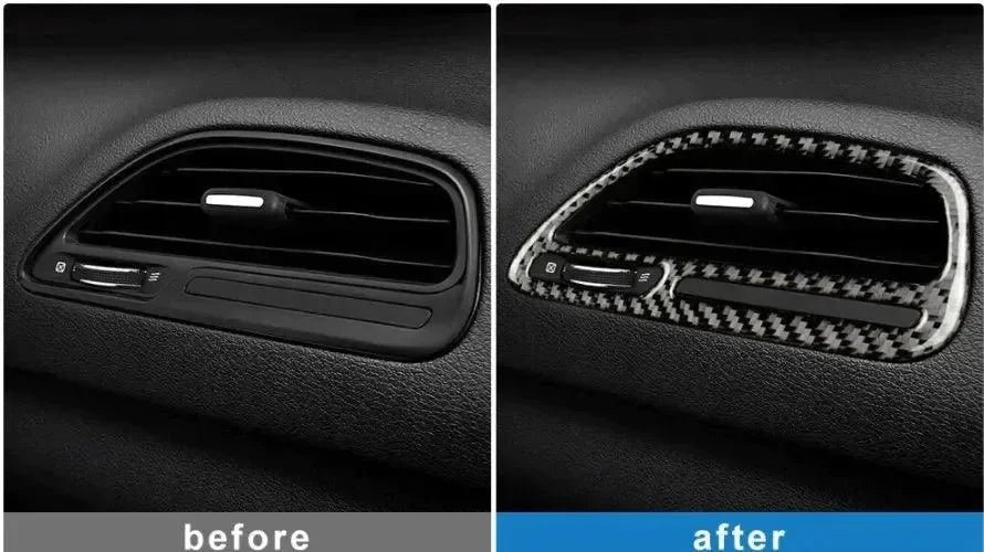 Carbon Fiber Passenger Air Vent Overlay for Dodge Challenger 2015-2023