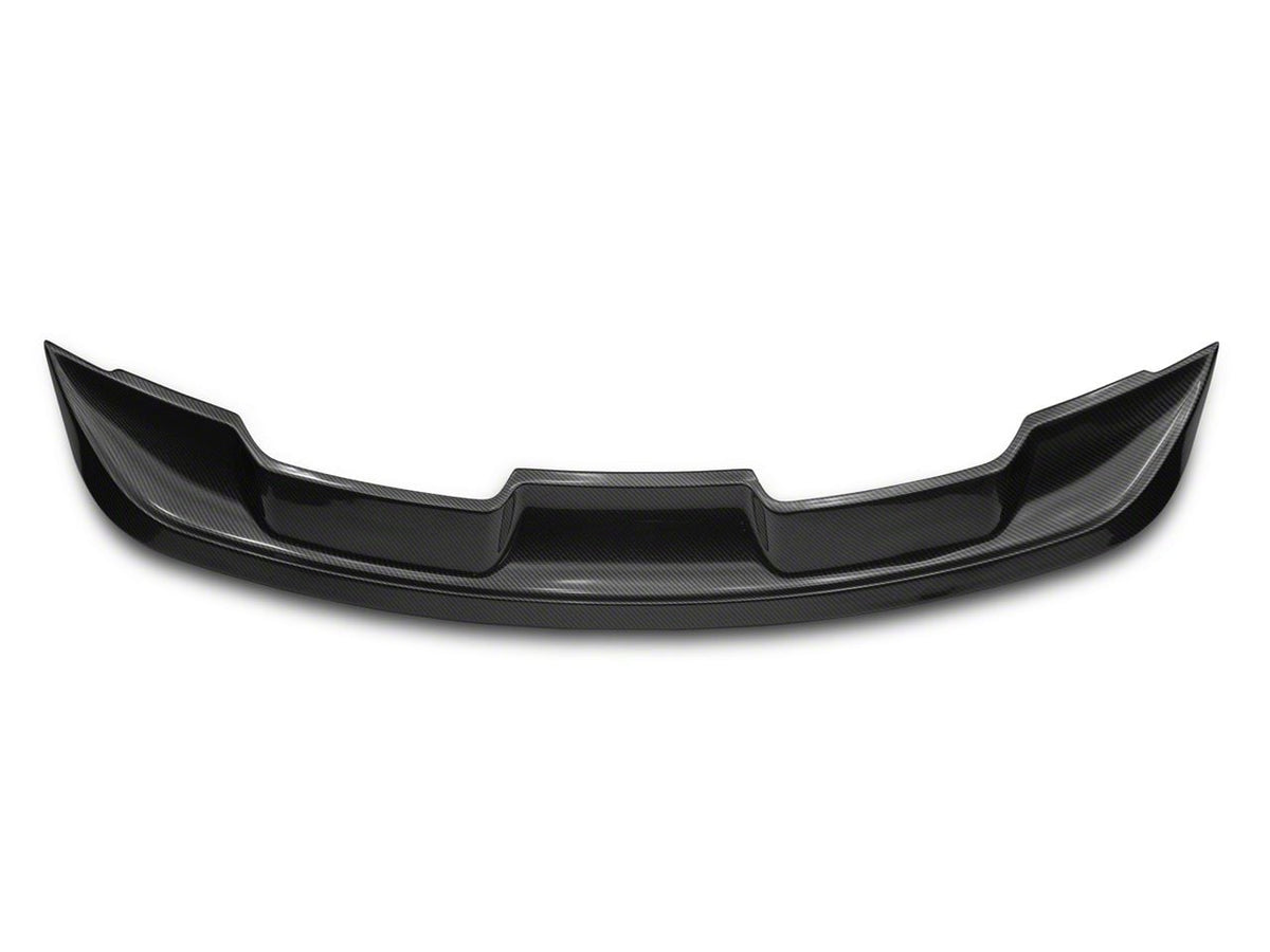 GT500 Style Rear Spoiler; Gloss Black Carbon Fiber (15-23 Mustang Fastback)