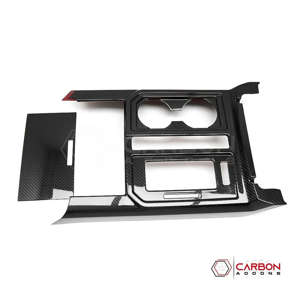 Real Carbon Fiber Center Console Gear Shift Panel Cover For F150 2015-2020