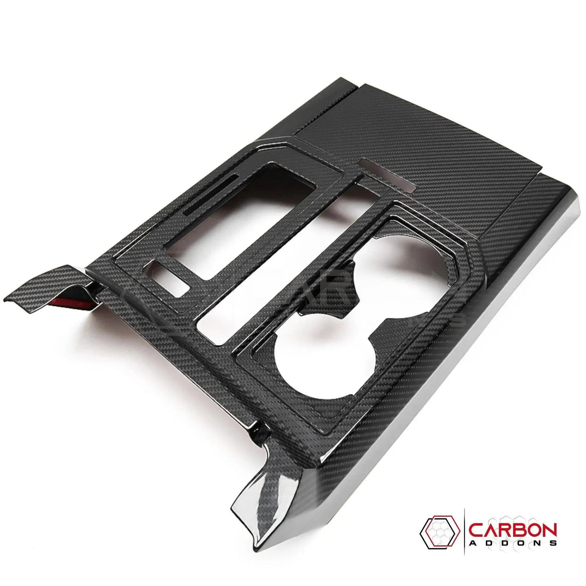 Real Carbon Fiber Center Console Gear Shift Panel Cover For F150 2015-2020