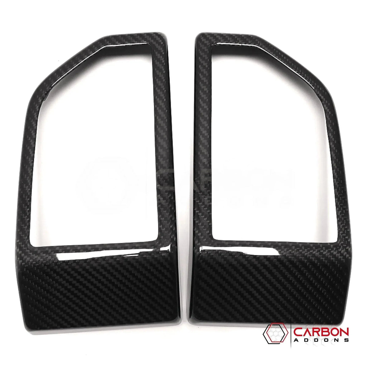 Real Carbon Fiber Dashboard Side AC Vents Trim Cover ForF150 2015-2020