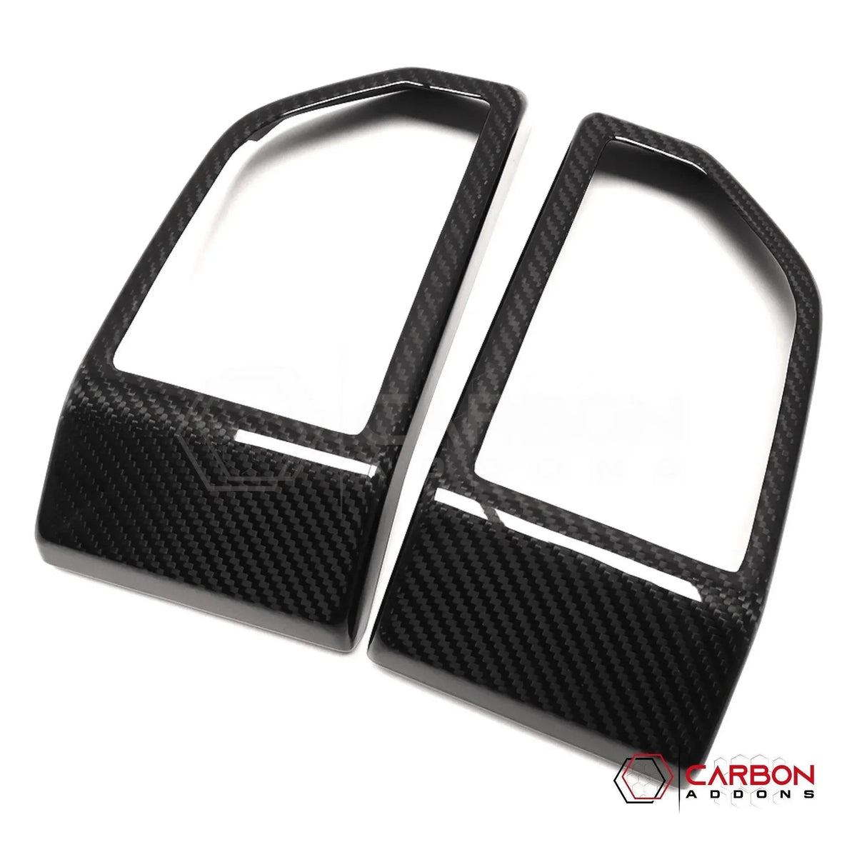 Real Carbon Fiber Dashboard Side AC Vents Trim Cover ForF150 2015-2020