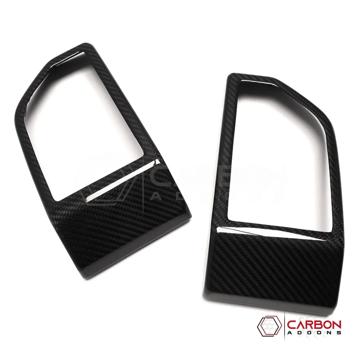 Real Carbon Fiber Dashboard Side AC Vents Trim Cover ForF150 2015-2020