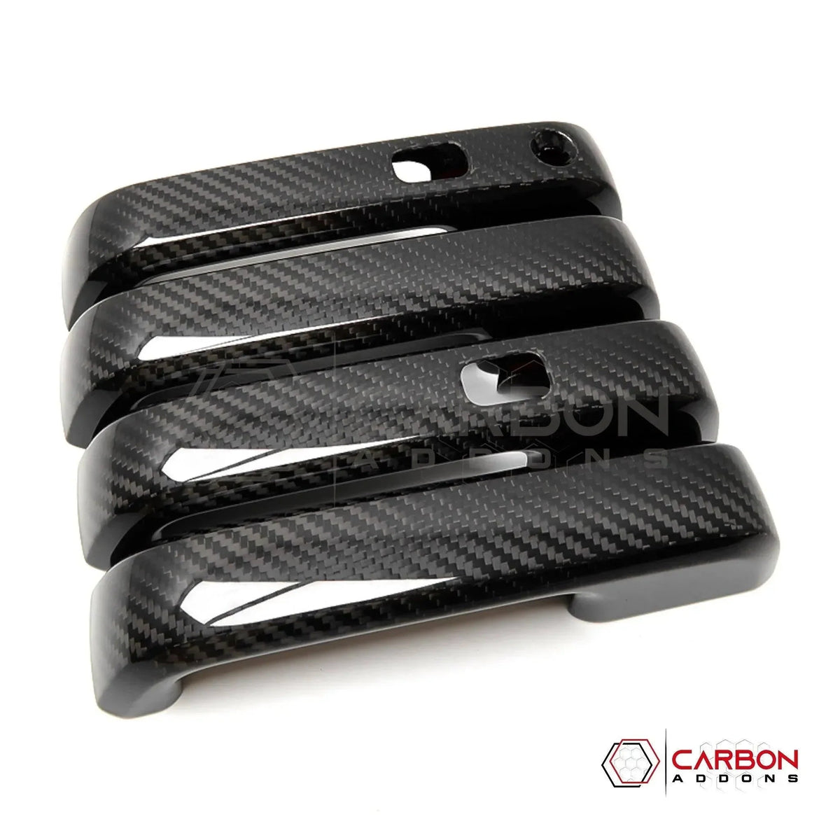 Real Carbon Fiber Exterior Door Handle Cover For F150 2015-2020