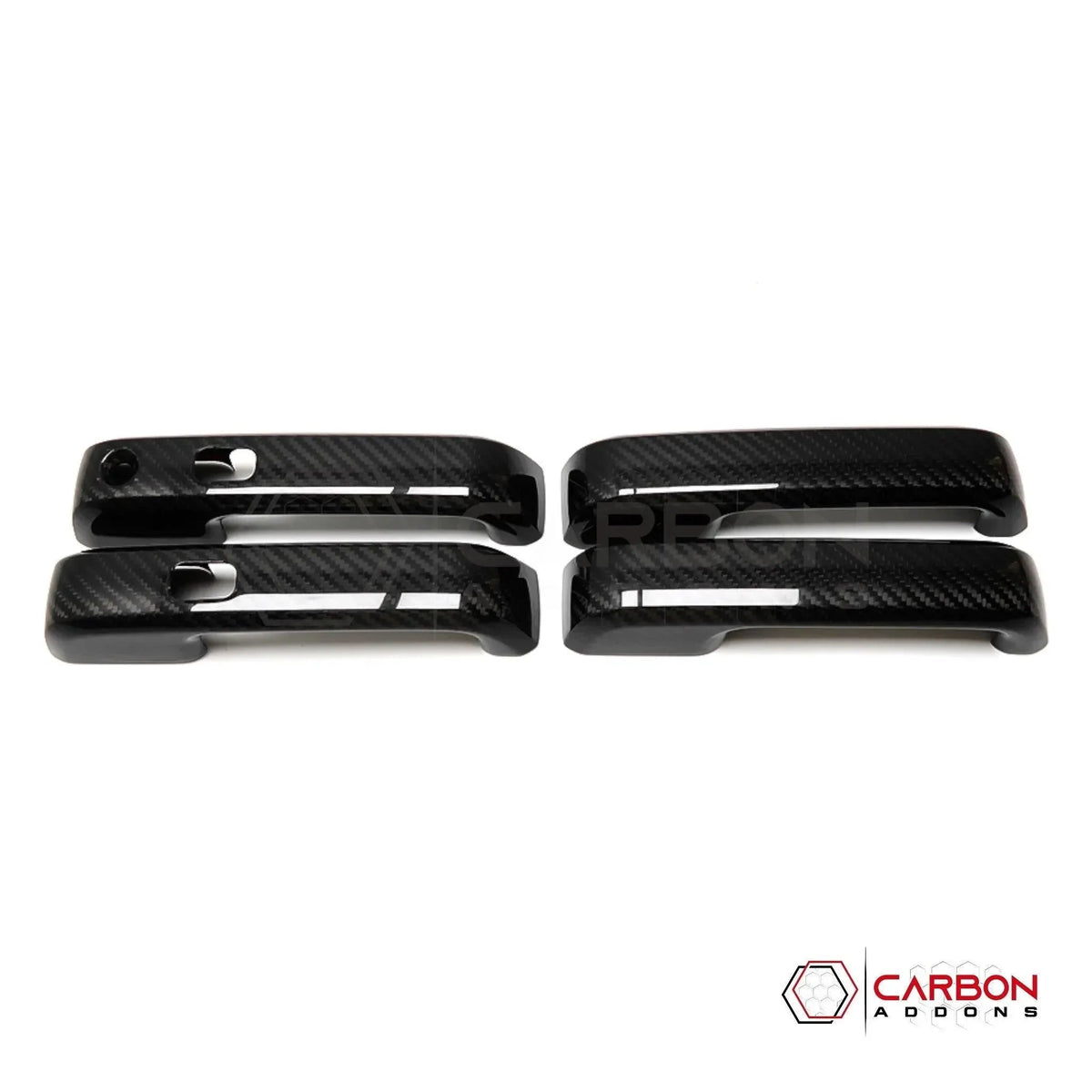 Real Carbon Fiber Exterior Door Handle Cover For F150 2015-2020