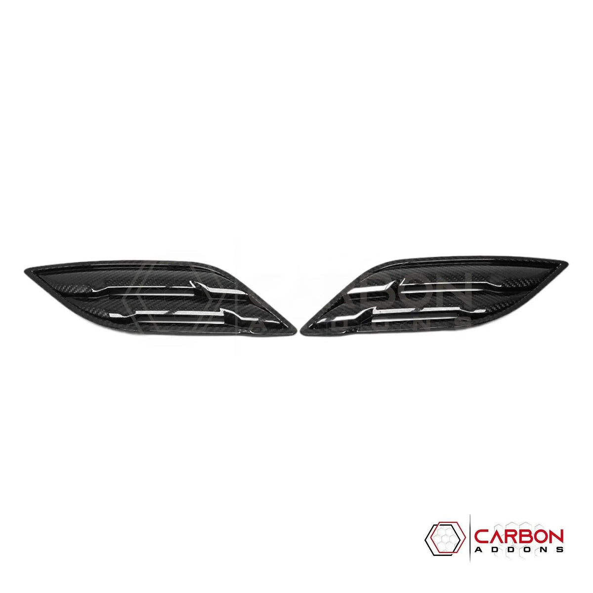 Real Carbon Fiber Fender Vents Cover For F150 2015-2020