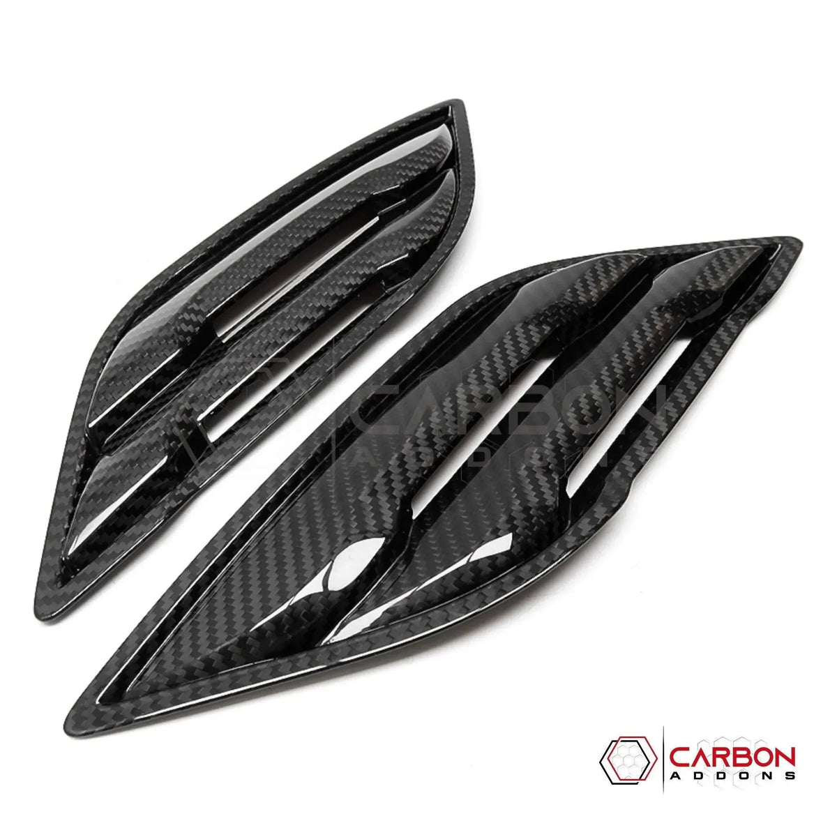 Real Carbon Fiber Fender Vents Cover For F150 2015-2020