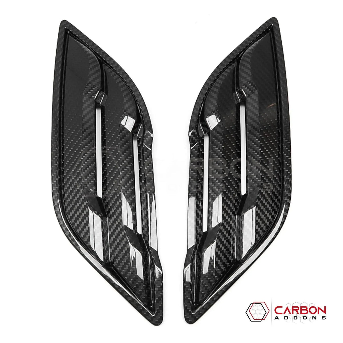 Real Carbon Fiber Fender Vents Cover For F150 2015-2020