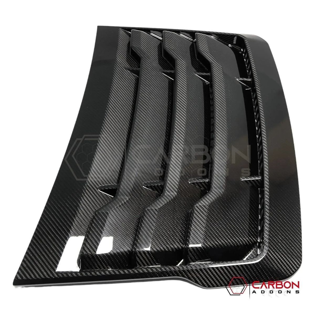 Real Carbon Fiber Hood Vent Cover For F150 Raptor 2015-2020