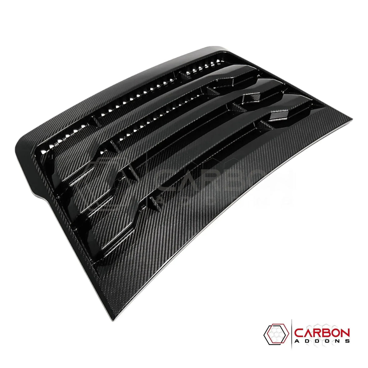 Real Carbon Fiber Hood Vent Cover For F150 Raptor 2015-2020