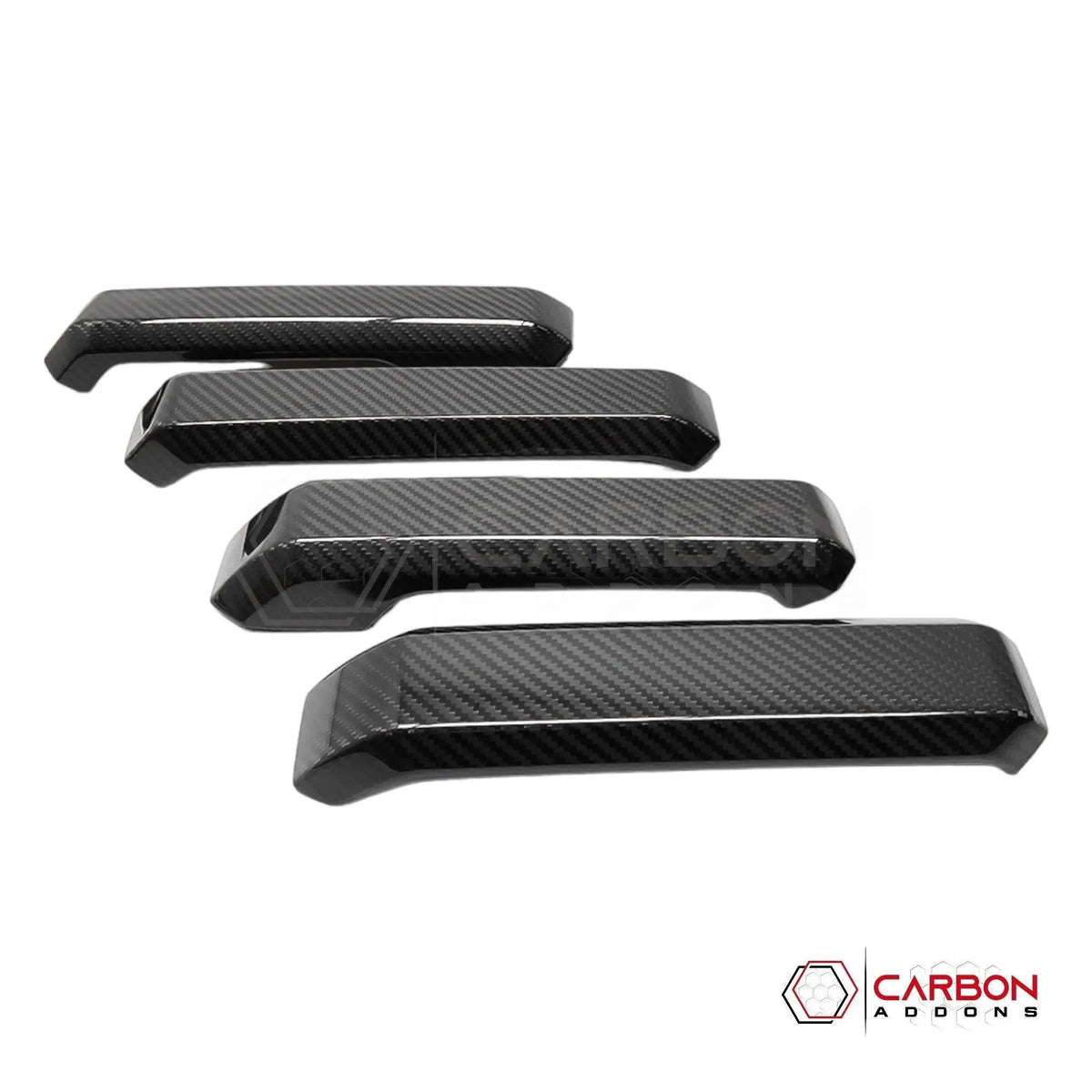 Real Carbon Fiber Interior Door Handle Cover For F150 2015-2020