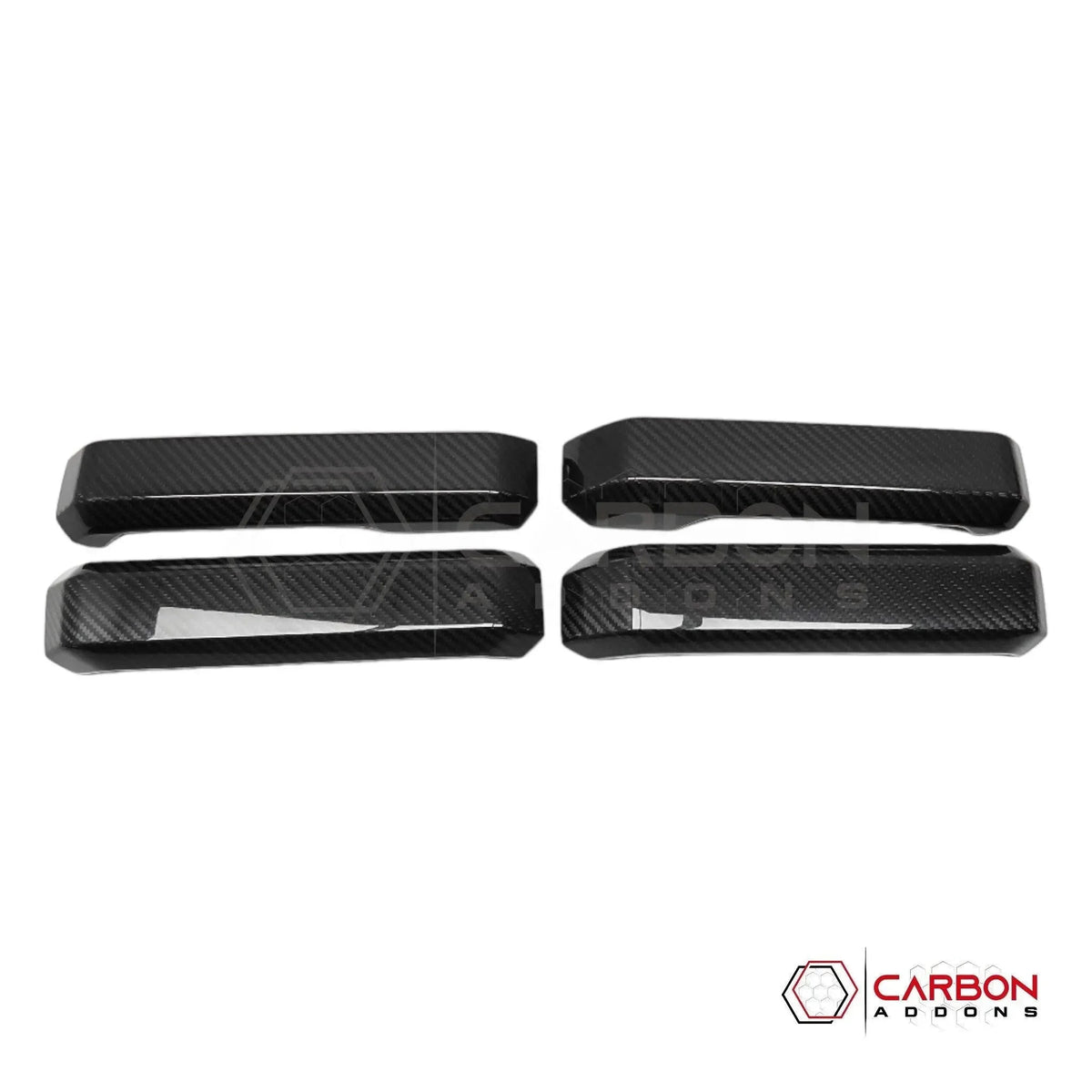 Real Carbon Fiber Interior Door Handle Cover For F150 2015-2020