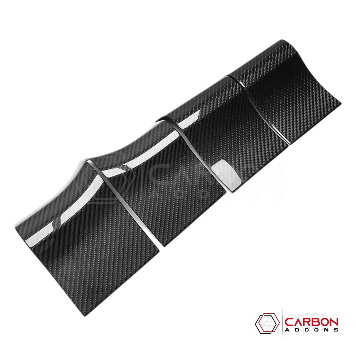 Real Carbon Fiber Interior Door Handle Trim Cover For F150 2015-2020