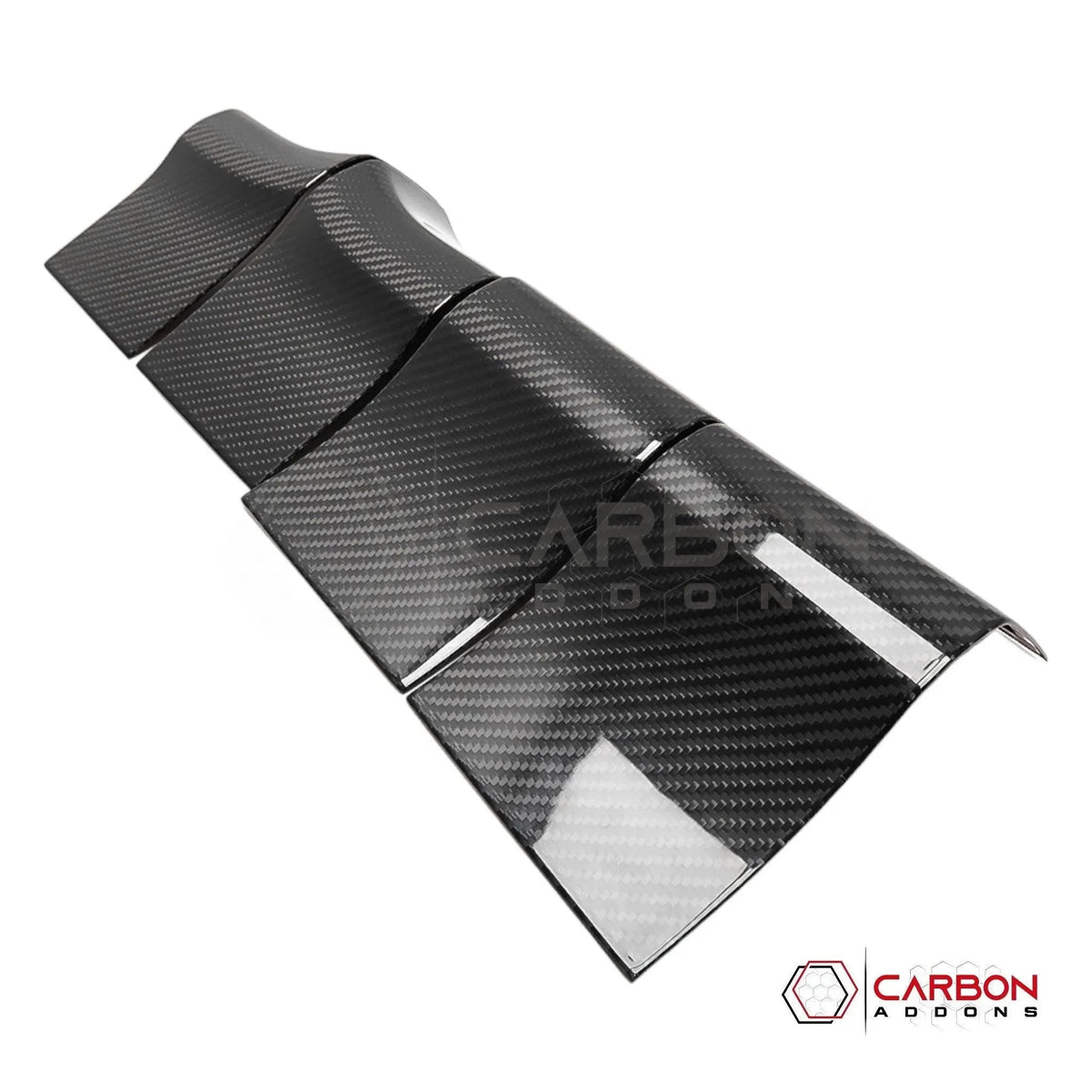 Real Carbon Fiber Interior Door Handle Trim Cover For F150 2015-2020