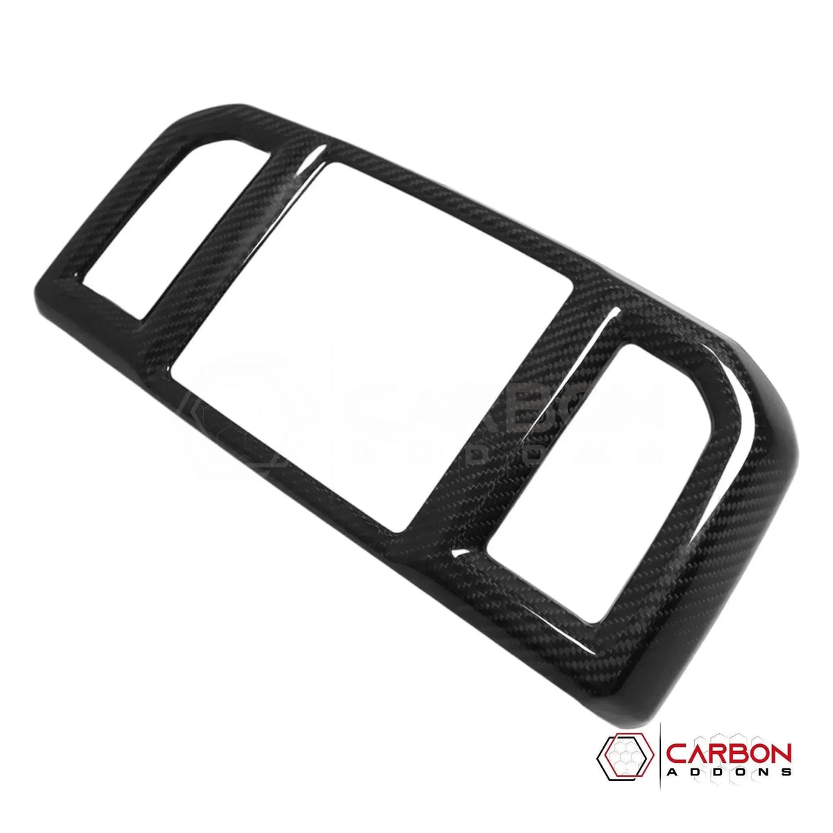 Real Carbon Fiber Rear Seat AC Vent Trim Cover For F150 2015-2020