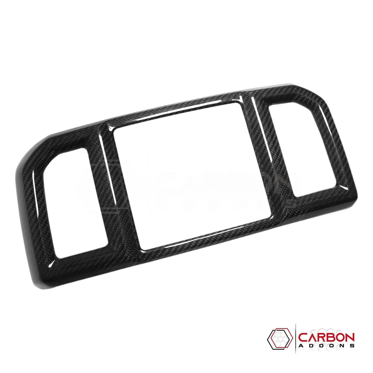Real Carbon Fiber Rear Seat AC Vent Trim Cover For F150 2015-2020