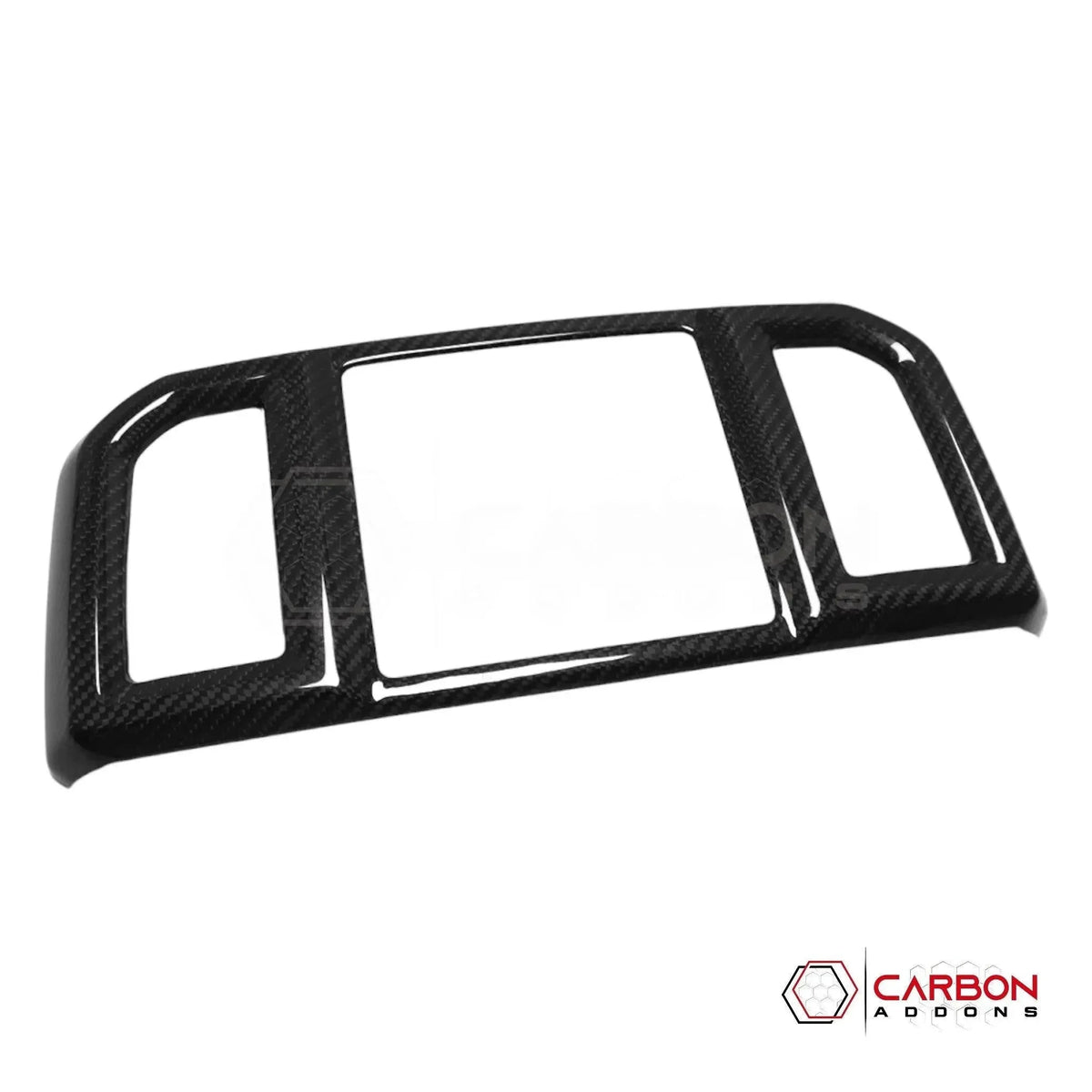 Real Carbon Fiber Rear Seat AC Vent Trim Cover For F150 2015-2020