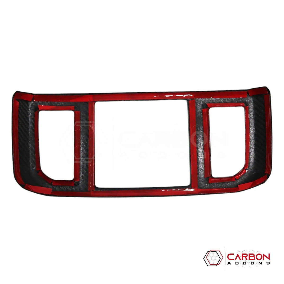 Real Carbon Fiber Rear Seat AC Vent Trim Cover For F150 2015-2020