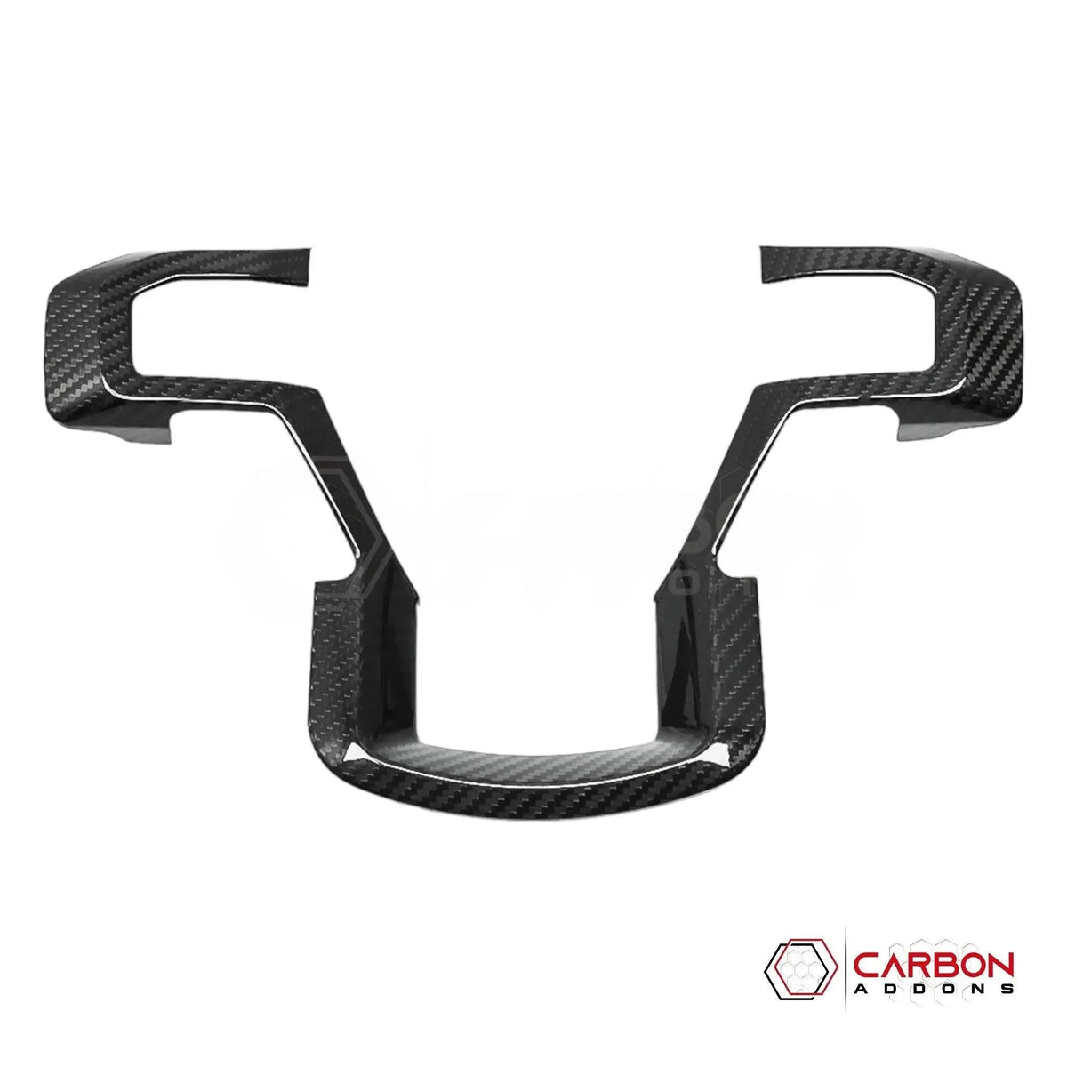 Real Carbon Fiber Steering Wheel Trim Cover For F150 2015-2020
