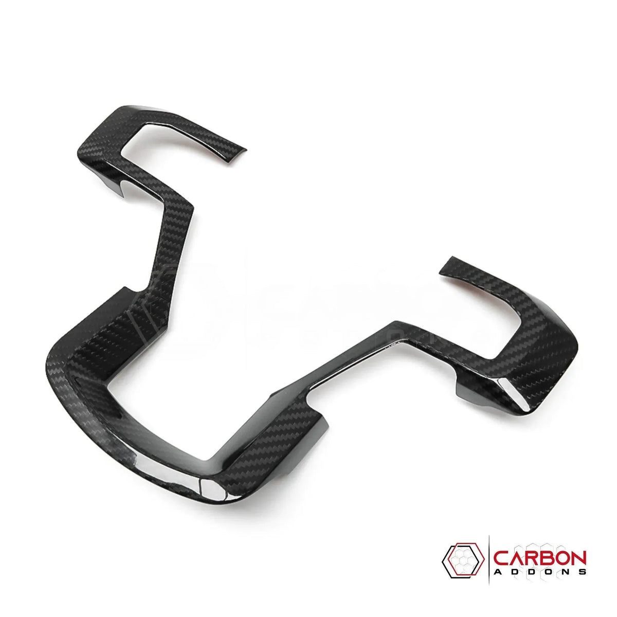 Real Carbon Fiber Steering Wheel Trim Cover For F150 2015-2020