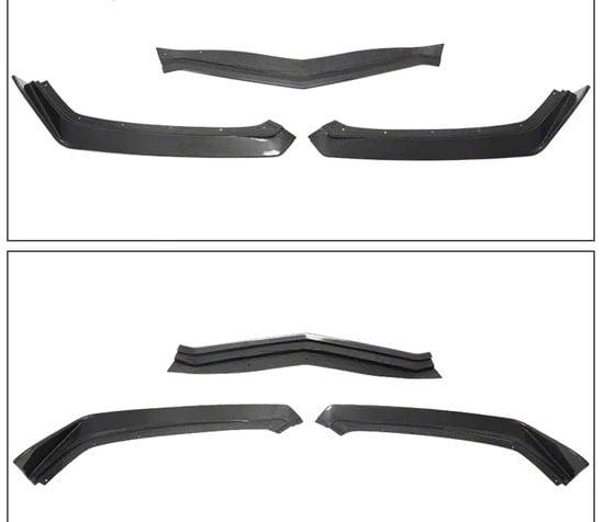 5VM Style Chin Spoiler; Carbon Fiber (20-26 Corvette C8)