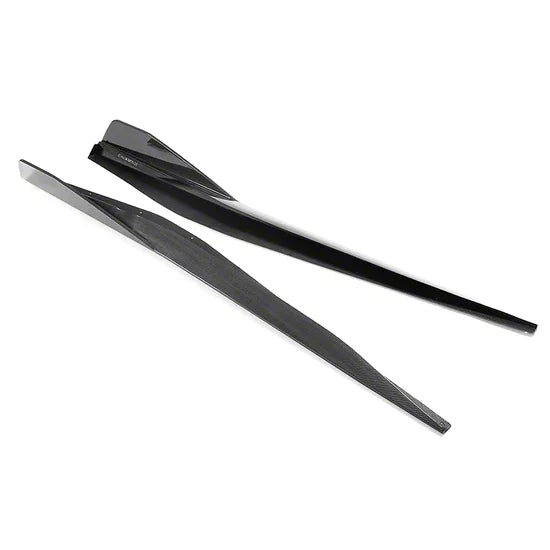 5VM Style Skid Skirts; Carbon Fiber (20-26 Corvette C8)