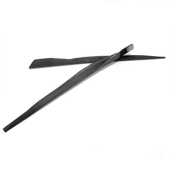5VM Style Skid Skirts; Carbon Fiber (20-26 Corvette C8)