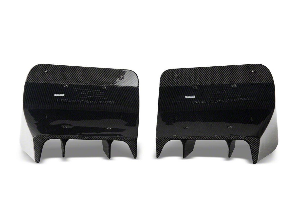 Add On Rear Bumper Diffuser; Carbon Fiber (14-19 Corvette C7)