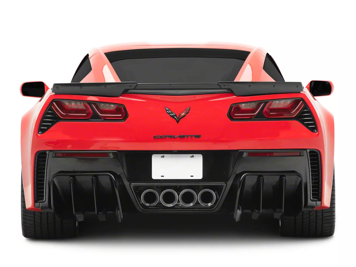 Add-On Rear Diffuser; Carbon Flash Metallic (14-19 Corvette C7)